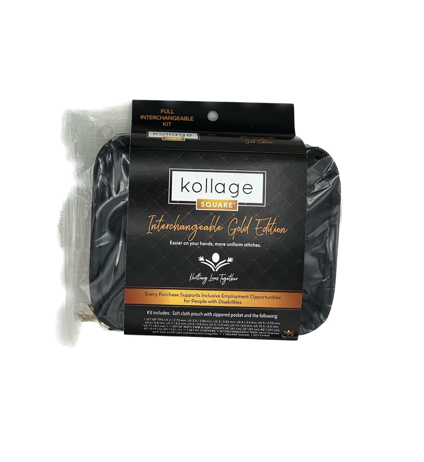 Square Interchangeable Needle Set - 5.5" - Gold Edition
