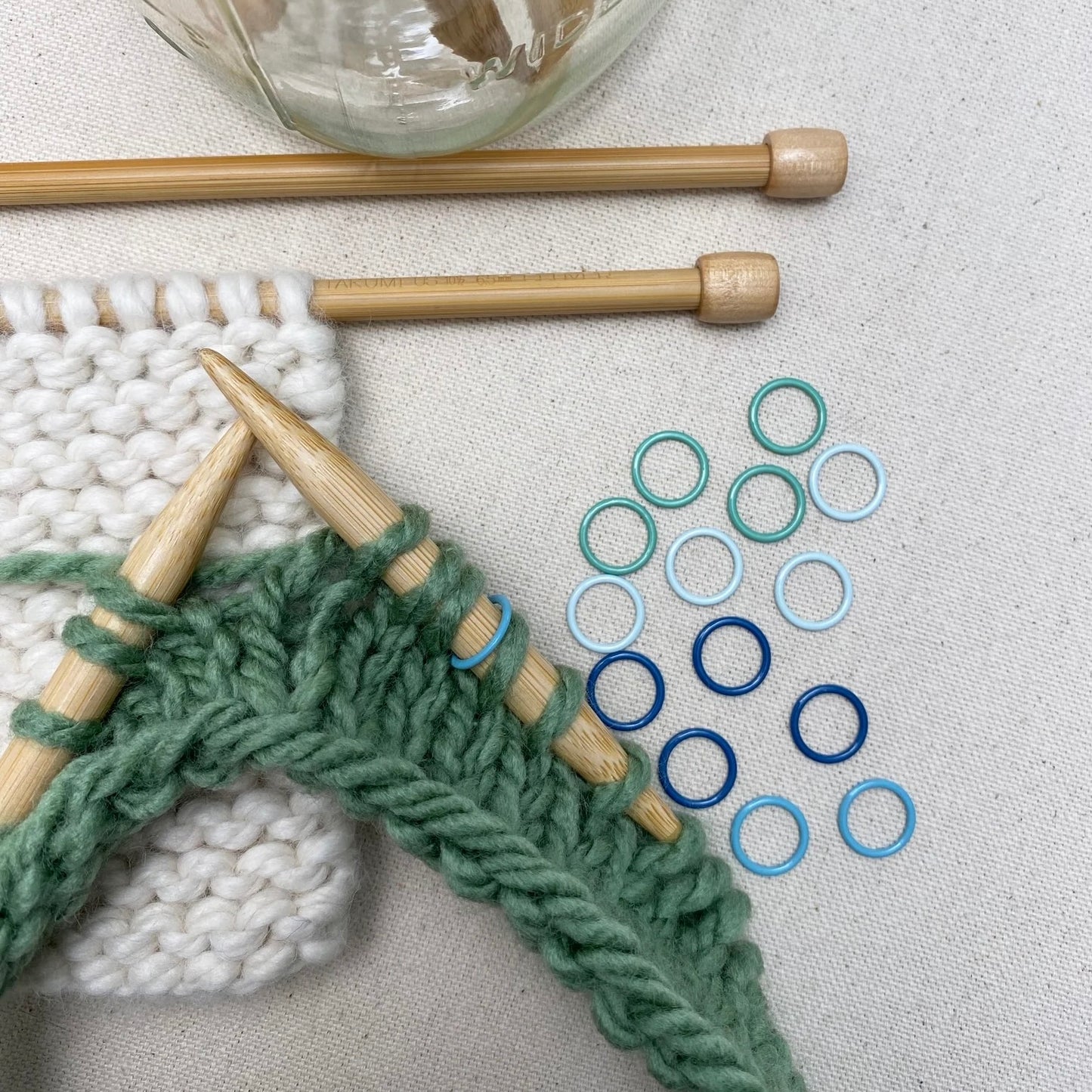 Cool Tones (Large) Stitch Markers