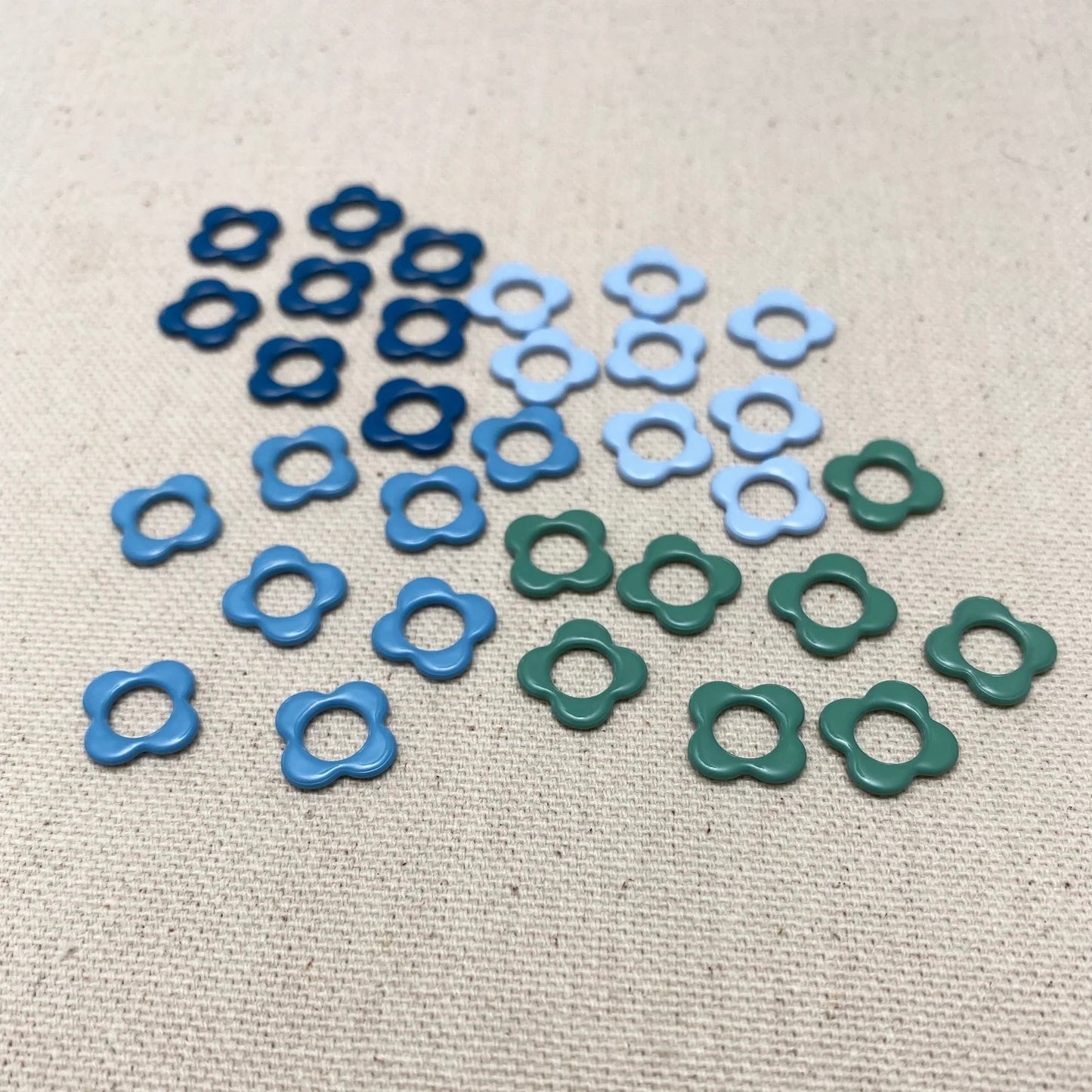 Flower Cool Tones (Small) Stitch Markers