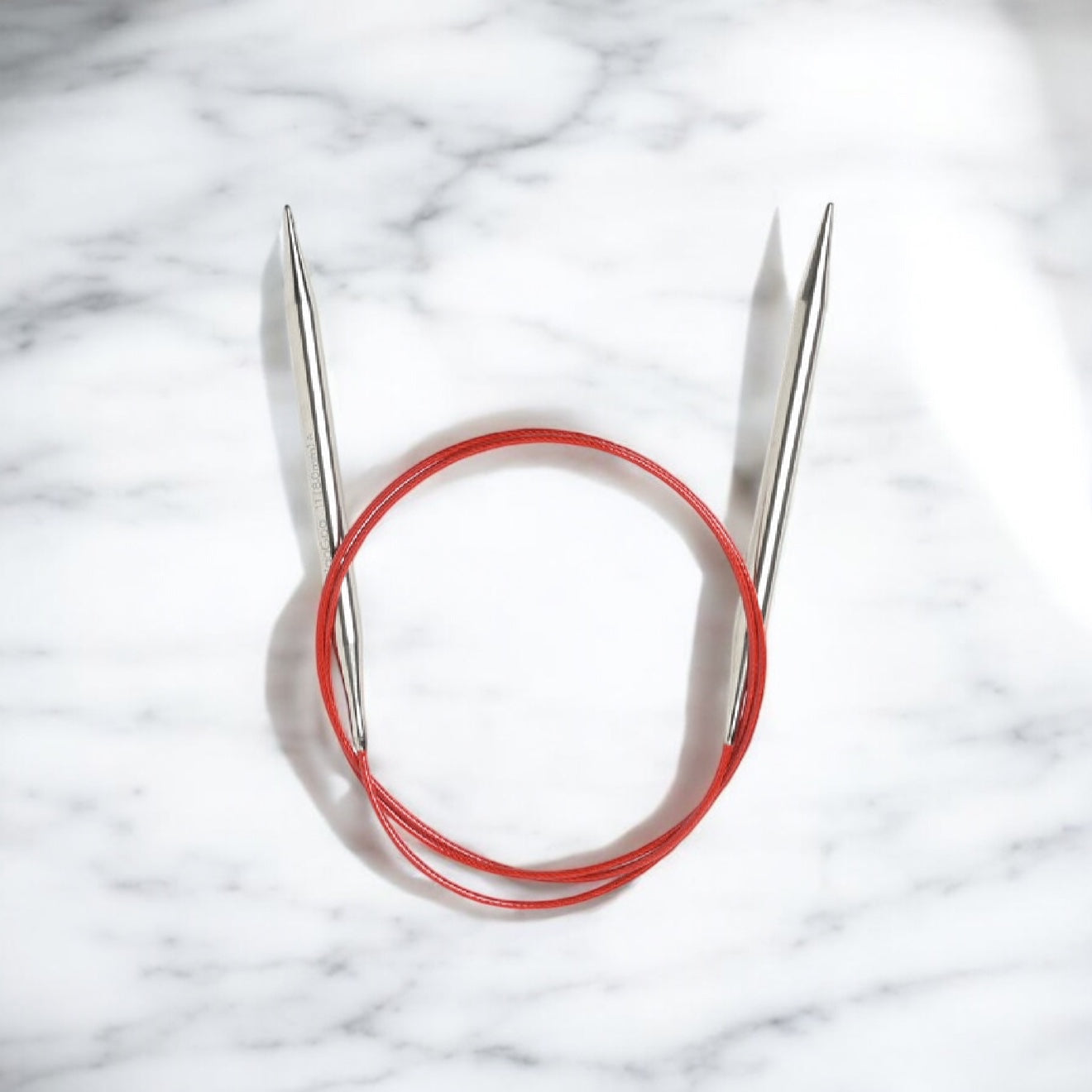 RED Lace Fixed Circular Needles