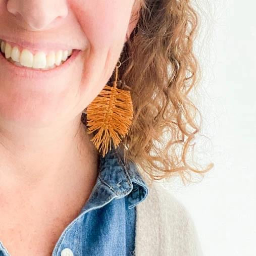 Macrame Feather Earrings Kit
