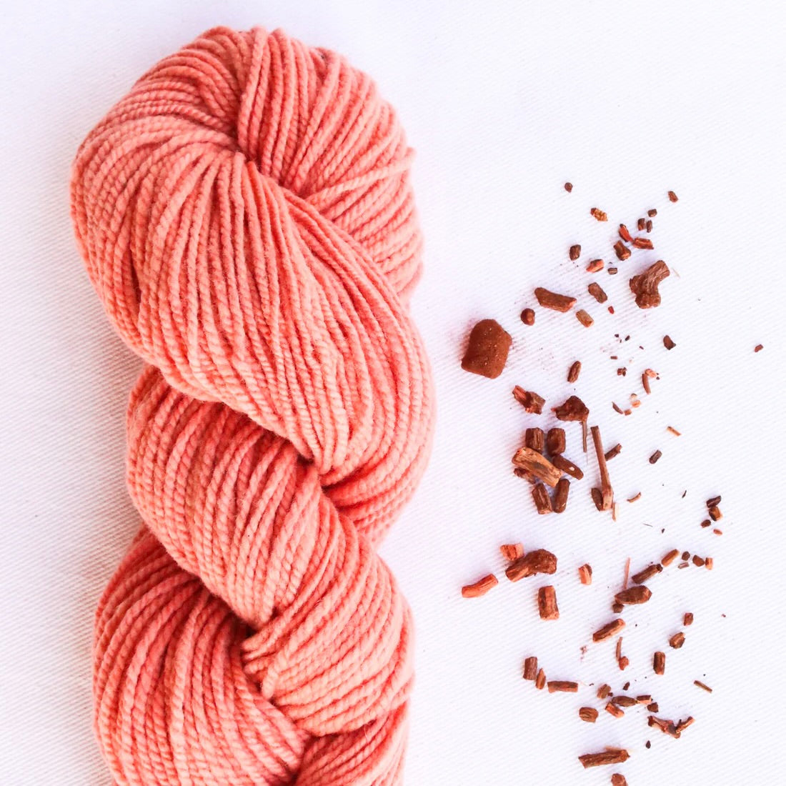 Handspun Hand-Dyed Organic Merino DK