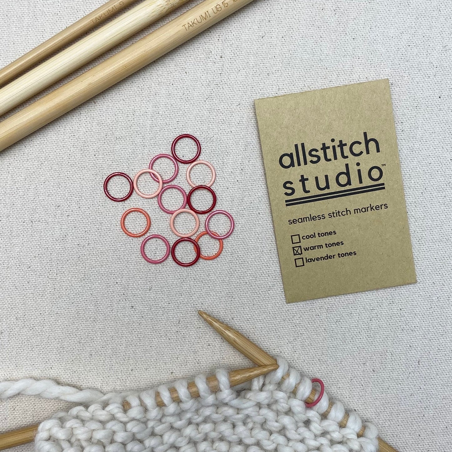 Warm Tones (Large) Stitch Markers