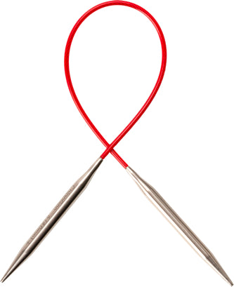 RED Lace Fixed Circular Needles