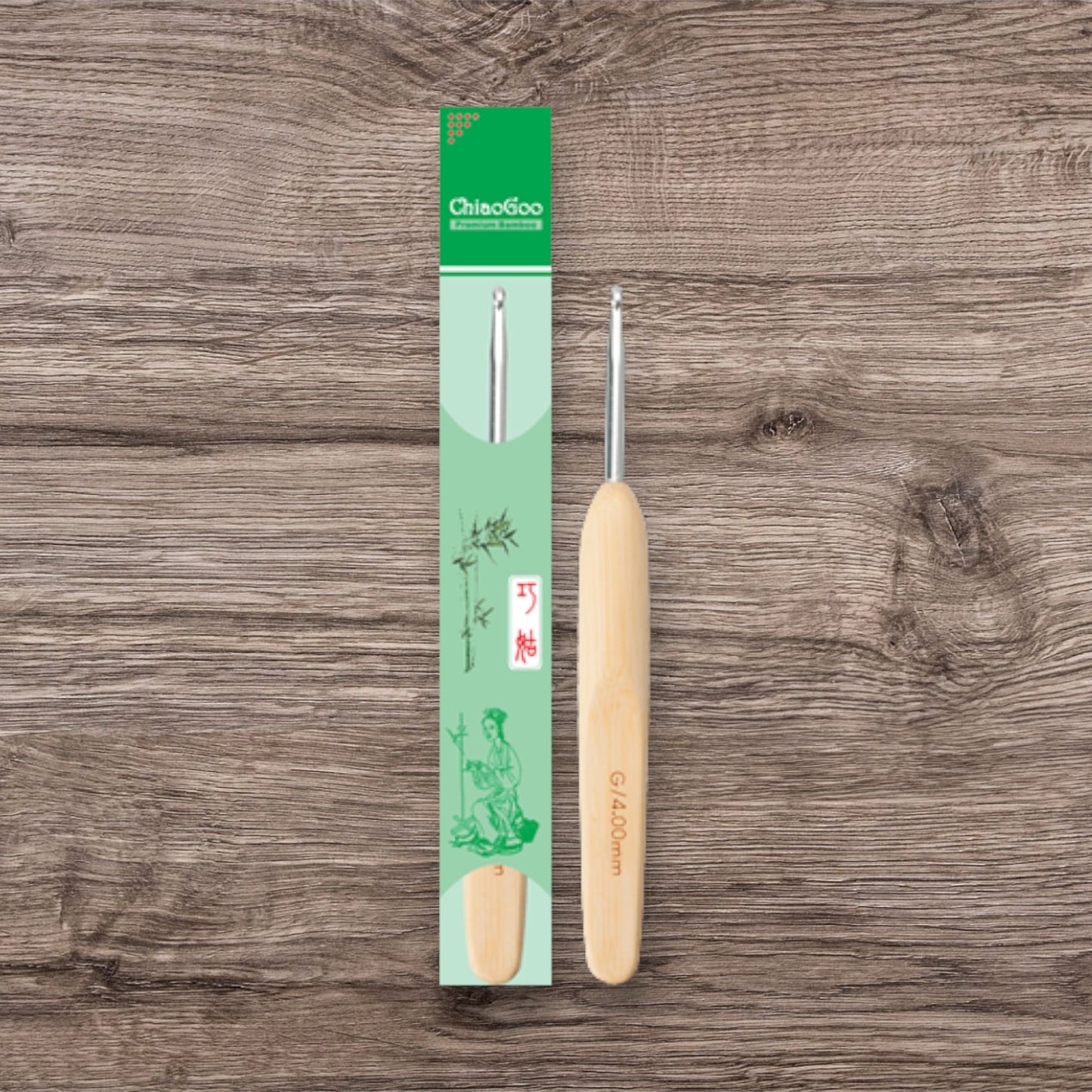 Bamboo Handle Metal Crochet Hook
