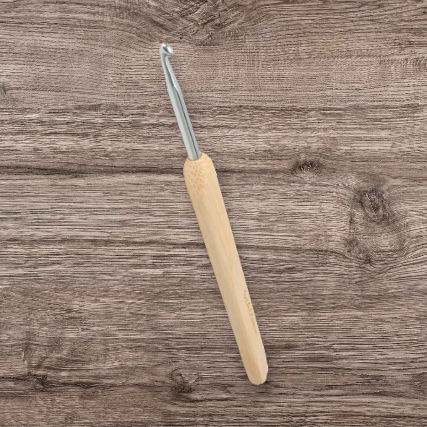Bamboo Handle Metal Crochet Hook