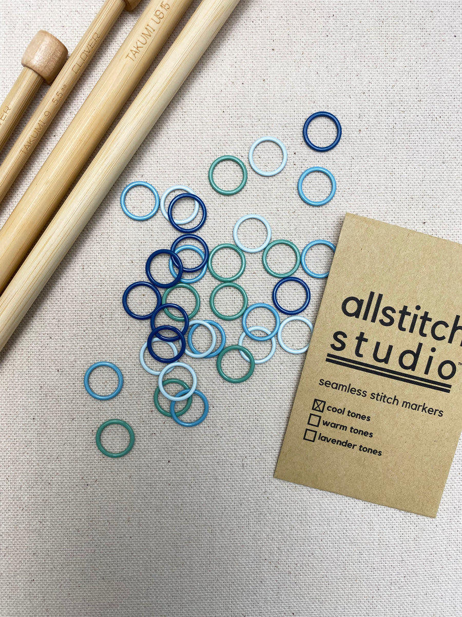 Cool Tones (Large) Stitch Markers