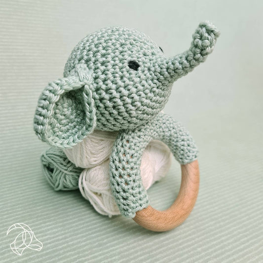 Elephant Rattle Crochet Kit