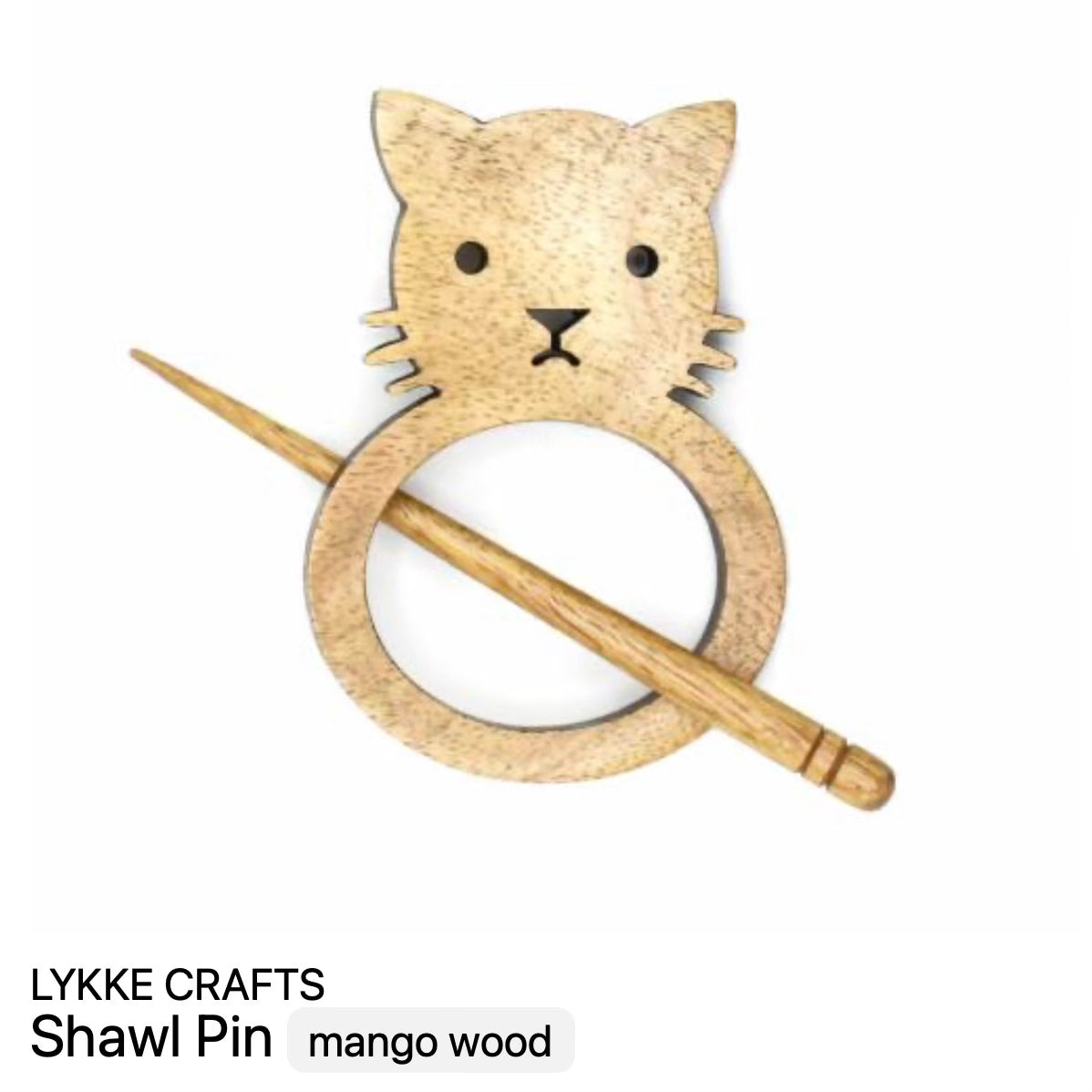 Wood Shawl Pins