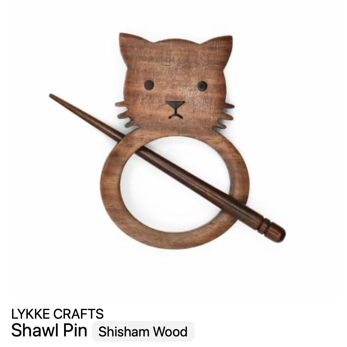 Wood Shawl Pins