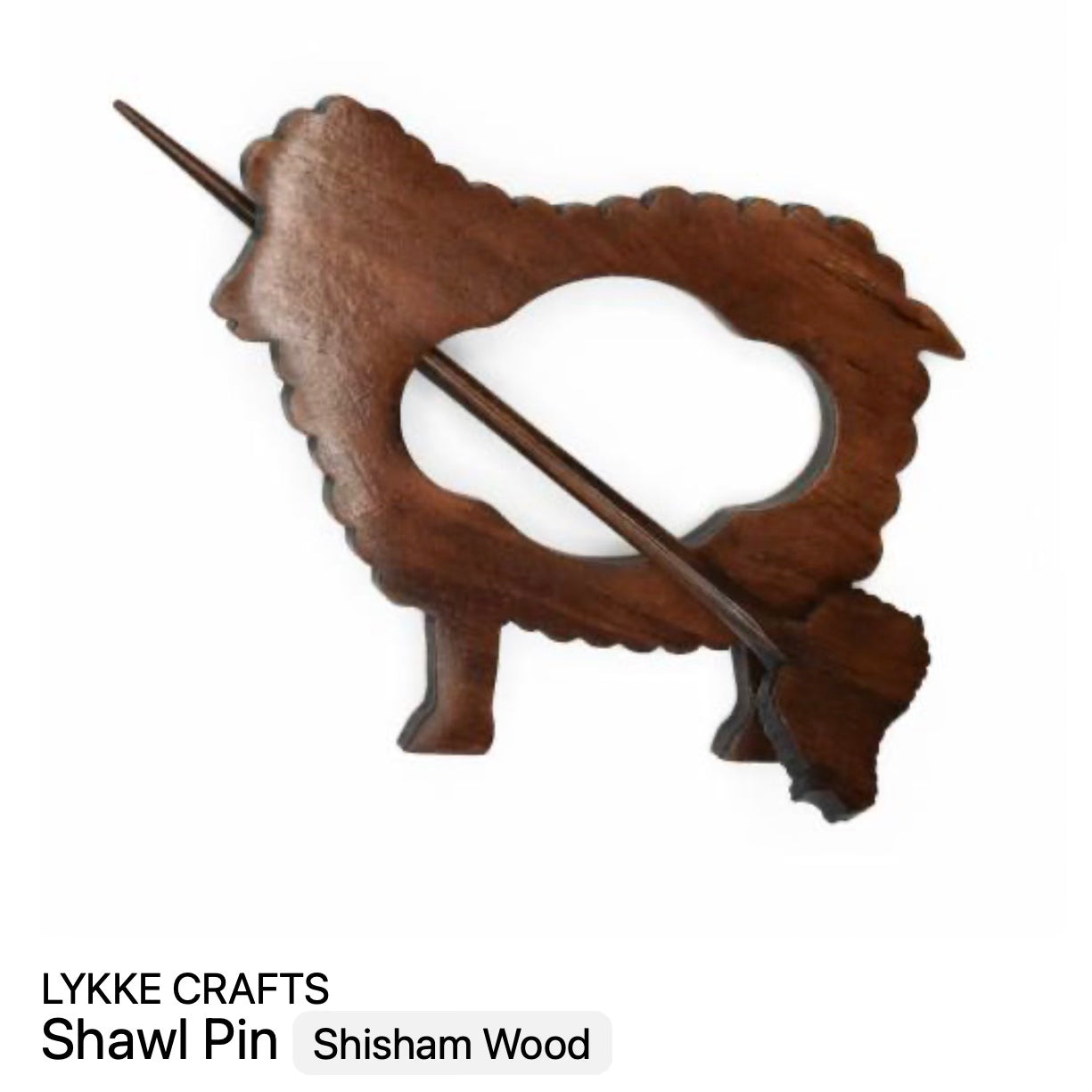 Wood Shawl Pins